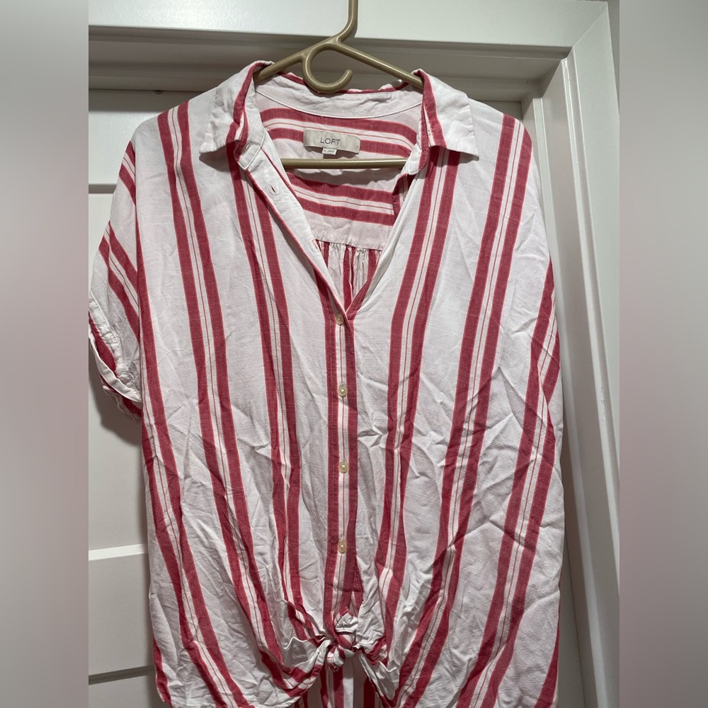 Loft women’s button up t shirt